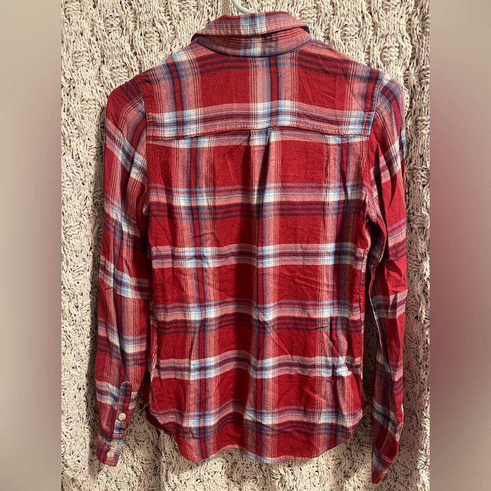 Mossimo Supply Co. Red and Blue Plaid Shirt - Picture 4 of 4